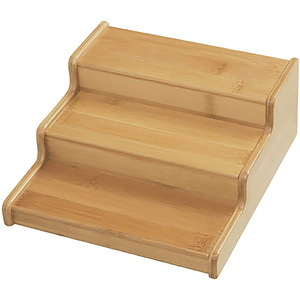 Organizador de Especias de Madera de Tres Niveles, Estante de Almacenamiento de Cocina, Estante de Bambú Multifuncional de 3 Pisos Extensible para Escritorio - Product Image 5