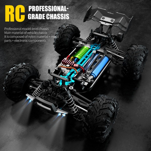 Voitures RC sans balais 70 km/h, échelle 1/16, voitures de course haute vitesse, jouets télécommandés 2,4 GHz, <span class=keywords><strong>monster</strong></span> truck tout-terrain 4x4, cadeaux - Product Image 5