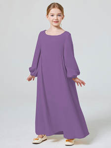Ropa islámica para niñas Abaya para niños Hijab musulmán madre e <span class=keywords><strong>hija</strong></span> Abaya vestido para niños Kaftans Ramadan Robe Dubai - Product Image 5