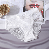 Nieuwe collectie dames stijlvolle kant slipjes, hete dames dagelijkse bikini transparante ondergoed ademende doorschijnende broekjes