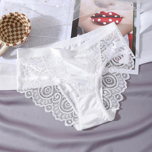 Nieuw Binnen Groothandel Dames Sexy Kanten Panty Hete Dames Dagelijks Bikini Transparant Ondergoed Ademende Doorschijnende Broek - Product Image 6