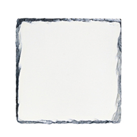 Sous-verres en ardoise pour sublimation, formes ronde et carrée