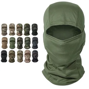 JX Camouflage Balaclava Full Face Mask Scarf Tactical Airsoft Hats Paintball Neck Cover Hood Caps Helmet Liner Men Women