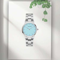 Montre unisexe élégante en acier inoxydable avec bracelet en cristal et mouvement à quartz, modèle original /DW/, best-seller, 00100328 00100334 00100336, design simple