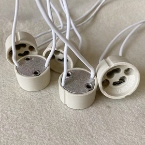Portalámparas GU10 de Cerámica Blanco con Rosca, Tipo Cable Lateral, 250V, Calidad de Exportación, Accesorios para Iluminación, Venta al Por Mayor - Product Image 1