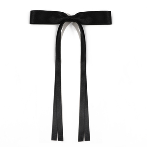 Dameslint Strik Haarclip Aan De Zijkant Met Vloeiende Stropdas Lieve Schattige Haarspeld Voor Dames Meisjes Haaraccessoires Feest - Product Image 5