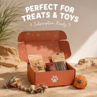 Boîte d'expédition personnalisée pour animaux de compagnie, emballage écologique pour animaux de compagnie, boîte d'abonnement pour chiens et chats, boîte en carton ondulé robuste, boîte d'expédition de marque