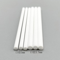 100 pièces bâtons de sucette en plastique blanc barres de bonbons réutilisables chocolat Dessert gâteau Pop support de support bâtons de nourriture de sécurité