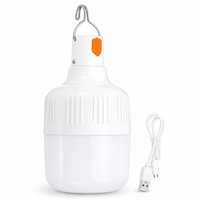Lanterne de camping LED rechargeable par USB 8W 10W 15W 20W, lumière d'urgence haute luminosité, lampe suspendue portable pour la pêche en plein air