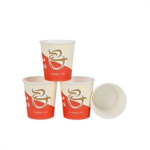 Gobelets promotionnels en papier à paroi simple de 8 oz pour café, boissons, vin, snacks, biscuits, salades, articles ménagers, milkshakes - Product Image 5