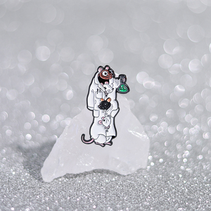 Chimie souris broche émail broches pour étudiants pharmacien laboratoire thème Badge bijoux sac à dos cadeau - Product Image 3