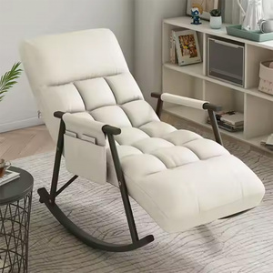 เก้าอี้โซฟาหนังพับได้สำหรับลานระเบียงเก้าอี้ปรับเอนได้สำหรับนอนเก้าอี้โยก - Product Image 6