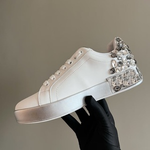Sneakers de luxe de haute qualité, logo personnalisé, pour hommes et femmes, Dolcegabban D, automne/hiver, cuir véritable, chaussures de sport d'extérieur - Product Image 6