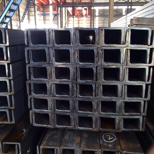 Black Annealed U Channel 200x60x7mm Structural Steel C Shape <b>Track</b> Section Heavy Duty Slotted Frame Rail System - Product Image 5