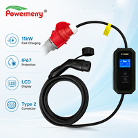 Chargeur EV portable 11 kW 16 A Type 2 400 Vca CE TUV RoHS IP67 pour fabricants OEM ODM, grossistes et distributeurs européens
