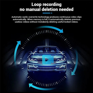 Nouvelle caméra de tableau de bord HD 3,0 pouces 1440P avec surveillance de stationnement 24h/24, connectivité Wi-Fi, écran tactile, boîte noire de voiture, mobile, noir - Product Image 4