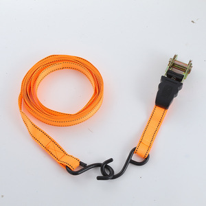 Sangles d'arrimage à <span class=keywords><strong>cliquet</strong></span>, lot de 4, robustes, en polyester, <span class=keywords><strong>pour</strong></span> cargaison, facteur de sécurité 2:1, résistance à la rupture 800 kg, 1 pouce x 15 pieds - Product Image 5