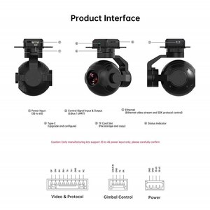 ZR10 3 Axis <b>Gimbal</b> Pod 4MP 2K 10X Zoom Starlight Night Vision MAVLink <b>Camera</b> For PX4 ArduPilot Drone - Product Image 1