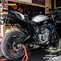 Sistema de escape de motocicleta Forsound a precio mayorista, silenciador de montaje bajo, sistema deslizante para CFmoto 675NK 675SR