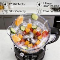 Blender puissant de 1200 W, technologie intelligente, pour smoothies, fruits congelés, blender nutritif