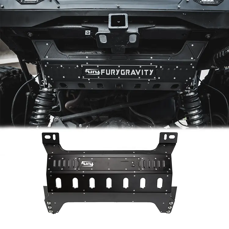 Fury-cubierta de tubo de escape de aluminio, placa protectora para Jeep Wrangler JL, 2018, 2019, 2020, 2021, 2022