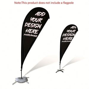 Banderas de Playa Promocionales con Forma de Lágrima, con Logotipo de una Sola Cara, para Exposiciones y Eventos Escolares - Product Image 5