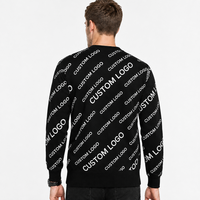 Pull en maille jacquard personnalisé avec logo OEM, prix de gros, pour homme, col rond, tricot d'hiver
