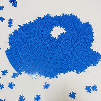 Neues unmögliches rundes Puzzle Einzigartige Farbe Klares Acryl 500 Stück Erwachsenen puzzle Geschenk ohne Bild Schwieriges Puzzle