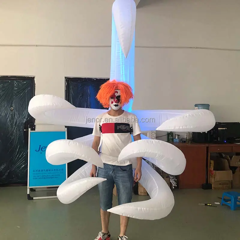 Festival Street Parade Performance Inflatable Octopus Costume with Light