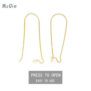 Wuqie Hot Sale <strong>Earring</strong> Findings 925 Sterling Silver Earwire Kidney Loop <strong>Earring</strong> DIY <strong>Earring</strong> <strong>Hooks</strong> for Jewelry Making - Product Image 2