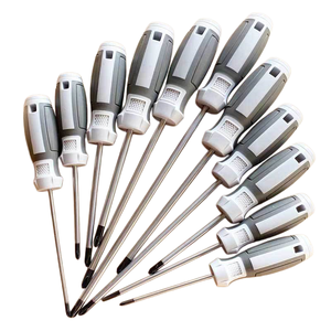 Jeu de tournevis Phillips et plat 6x100mm 6x125mm 6x150mm en acier S2, manche magnétique antidérapant robuste - Product Image 1