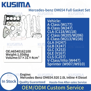 Rebate 2% Paket Gasket Kepala Silinder untuk Mercedes Benz OM654 920 diesel 2.0 Set Gasket Overhaul Seal Batang Katup A6540162100 - Product Image 2