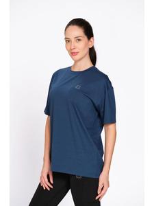 Camiseta Oversize de Algodón Azul para Mujer Munns & Mars, Estilo Casual, Corte Holgado y Relajado para Uso Diario, Viajes y Compras - Product Image 4