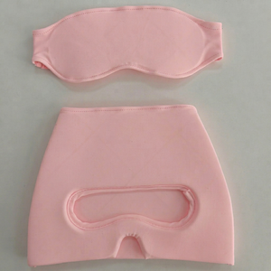 Reusable Headache Migraine Relief <b>Hat</b> Gel Ice Cap Head Wrap Eye Mask Pink Color Sleep Support - Product Image 1
