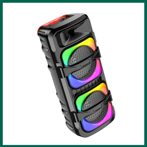 Rechargeable <b>Speaker</b> 2x8 LED <b>Lights</b> 30W <b>Bluetooth</b> USB FM Portable Outdoor Use - Product Image 5