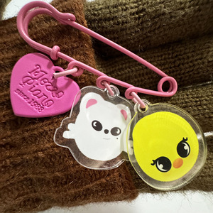 Spot Stray Kids <b>Anime</b> Cartoon PVC Acrylic Double-Sided Plastic <b>Keychain</b> with UV Printing Pendant Surroundings - Product Image 4