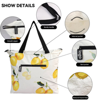 Sac fourre-tout en Tyvek personnalisé pour un usage quotidien, extra large, imperméable, résistant aux éclaboussures, lavable, avec fermeture éclair, pour la plage, les courses, avec poche intérieure