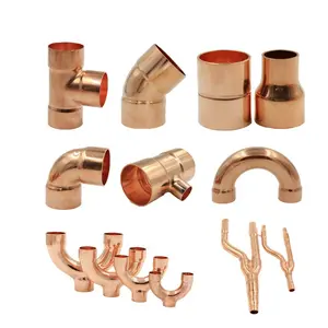Conector de encanamento, qualidade estável, tubo de cobre y, formato de dobra u, conector de cobre para acessórios hvac
