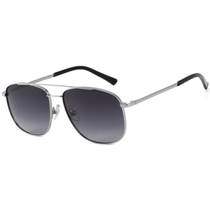 Gafas de Sol de Piloto Rectangulares Unisex, Montura Metálica, Lentes Gris Oscuro, 100% Protección UV para Actividades al Aire Libre, Adultos - Product Image 5