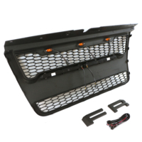 Accessoires extérieurs automobiles, calandre avant noire mate avec barre lumineuse, compatible avec Ford Explorer 2006-2010