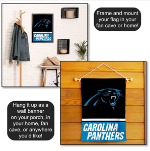 Bandera de Poliéster Personalizada al por Mayor de los <span class=keywords><strong>Carolina</strong></span> Panthers con Diseño de Doble Cara de 30*45cm para Decoración de Jardín al Aire Libre - Product Image 6