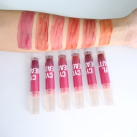 Vente en gros de teinture à lèvres semi-permanente à la fraise en marque privée, teinture à lèvres aqueuse en vrac, fini mat, rebranding, végan, brillant à lèvres longue durée