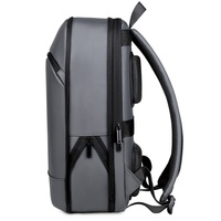 Mochila Expandible para Portátil de Negocios, Mochila de Viaje Resistente al Agua con Compartimento para Equipaje, Mochila Escolar de Gran Capacidad para Hombre