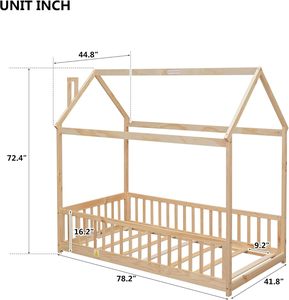 Lit superposé pour enfants en bois de pépinière avec logo personnalisé Superpose <span class=keywords><strong>Cabane</strong></span> Pour Lit Enfant pour le sommeil des enfants - Product Image 2
