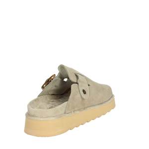 Colors Of California Donna Sabot HC.STORMY55 Zuecos Tortora para mujer, zapatos planos cómodos de gamuza sin cordones - Product Image 3