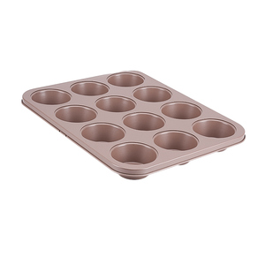 <span class=keywords><strong>Moule</strong></span> à gâteau à Cupcake en silicone et or Rose, plateau à Muffin antiadhésif, 12 tasses de cuisson, boulangers à <span class=keywords><strong>muffins</strong></span> pour le four - Product Image 1