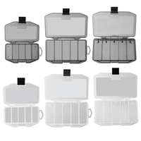 Boîte de rangement pour matériel de pêche Palmer en plastique transparente, boîte de rangement pour leurres de pêche, boîtes de rangement avec séparateurs