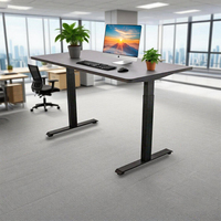 Bureau debout intelligent Mobilier de bureau Nouvelle arrivée Bureau pliable avec cadre élévateur à double moteur Table d'ordinateur pour le bureau