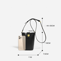 2024 Premium en cuir véritable Mini téléphone sac croix épaule femmes téléphone sac