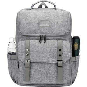 กระเป๋าเป้สะพายหลังนักเรียนอเนกประสงค์ขนาด16นิ้วผ้าเรียบกันน้ำขนาด20ลิตรใส่แล็ปท็อปได้พอดี - Product Image 1